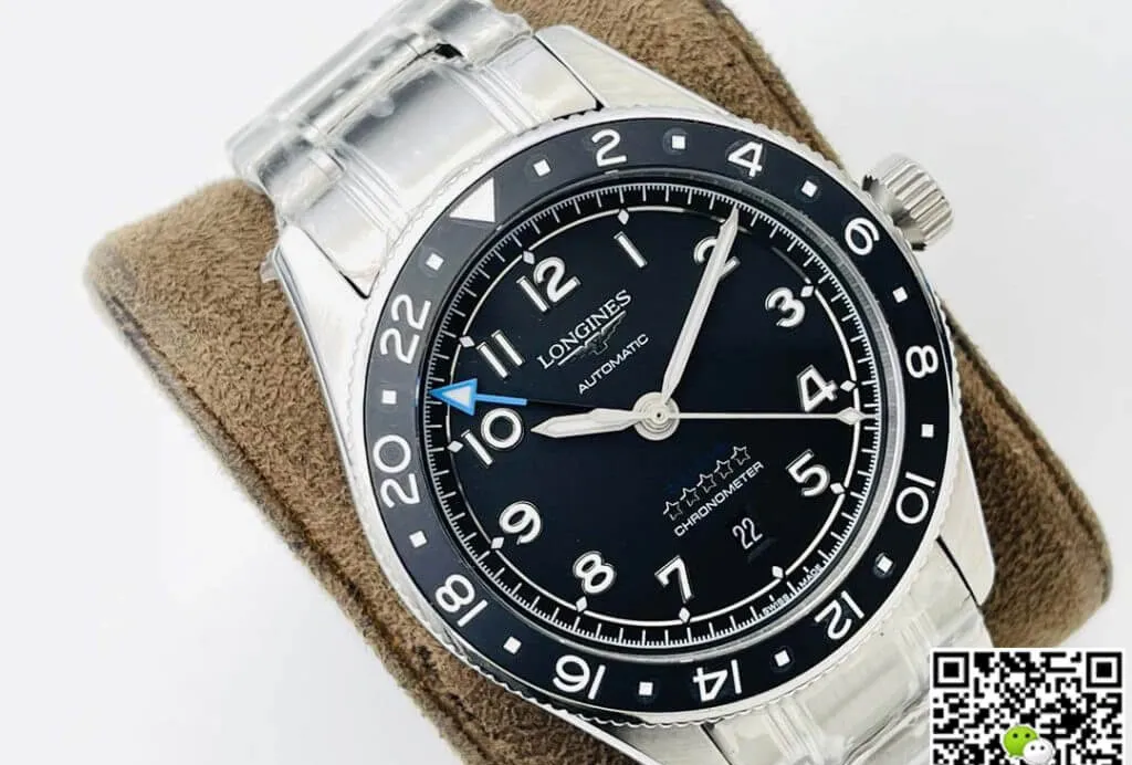 Longines Spirit ZuIu Time L3.812.4.53.6 LG Factory 1:1 Best Edition Replica Watch Black Bezel